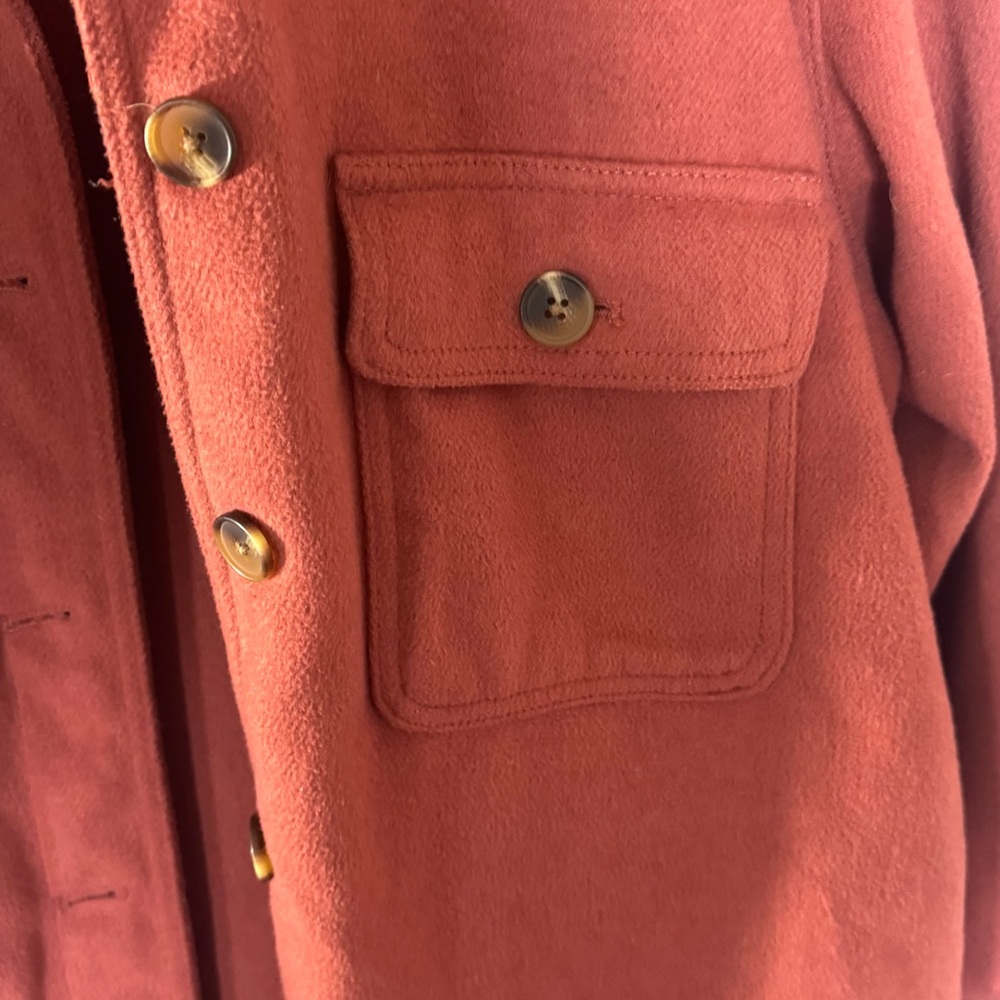 Old Navy Brown Utility Jacket Casual Oversized Fit - Picture 3 of 4